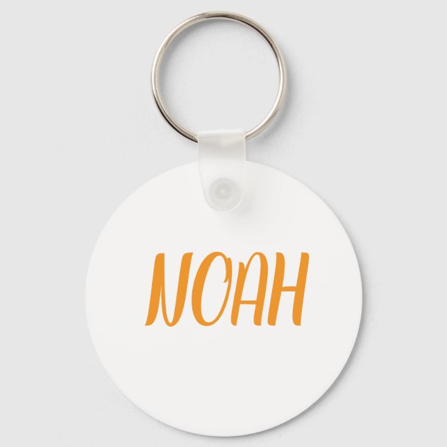 Chaveiro Noah name Metal ring keychain (Verso)