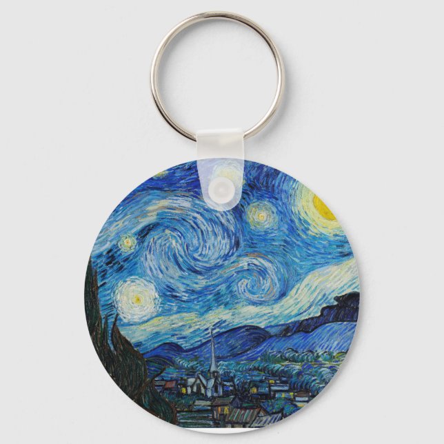 Chaveiro Noite Estrelada, Van Gogh (Verso)