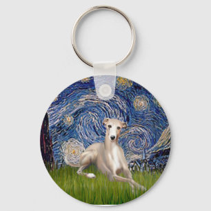 Chaveiro Noite Estrelada - Whippet #2