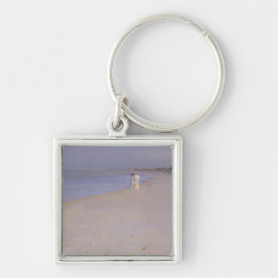 Chaveiro Noite na praia sul, Skagen do verão, 1893