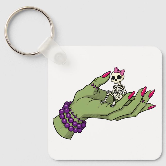 Chaveiro Noiva da Mão Frankenstein com Arco Skeleton (Frente)