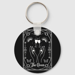 Chaveiro Noiva de Covens Góticos e Tarot de Halloween para