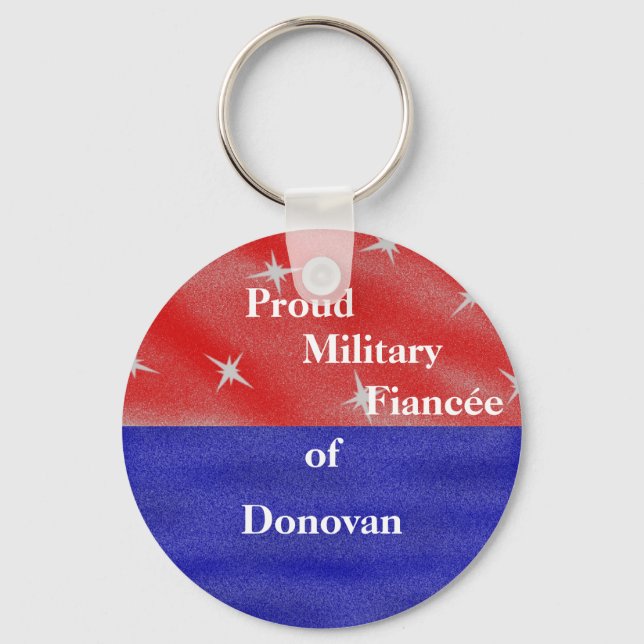Chaveiro Noiva militar (noiva) orgulhosa de ______________ (Frente)