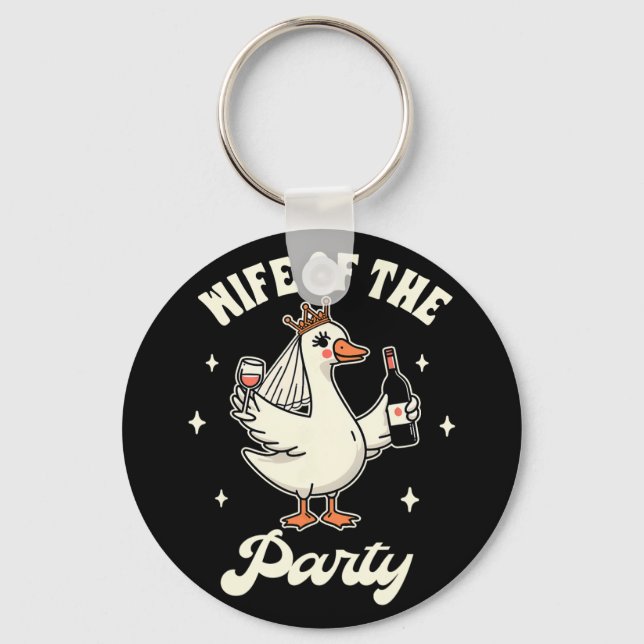 Chaveiro Noiva Para Ser Pato Tolo Casamento Bebendo Esposa  (Frente)