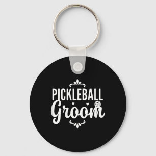 Chaveiro Noivo de Pickleball - Casal Namorando Casamento -