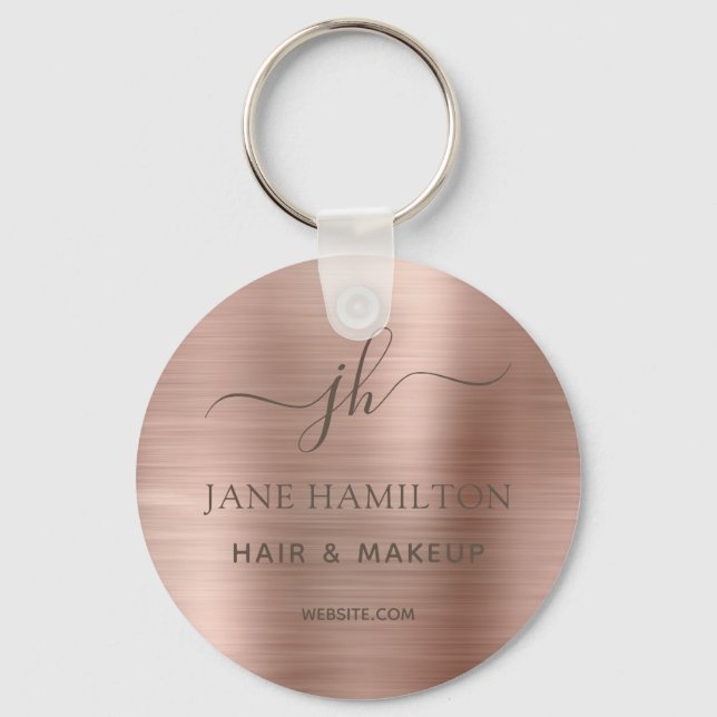 Chaveiro Nome comercial do Promocional de metal escovado pe (Frente)