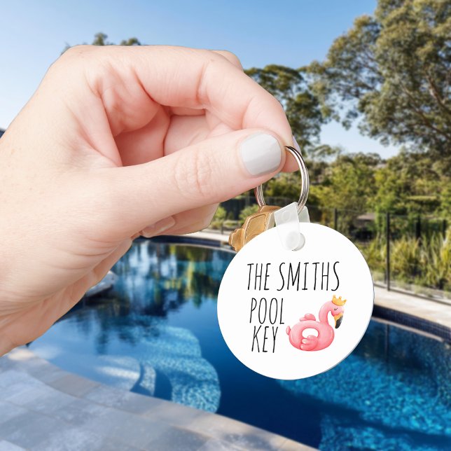 Chaveiro Nome da Chave de Piscina Personalizada (Criador carregado)