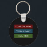 Chaveiro Nome da Empresa do Estilo de Bloco Colorido<br><div class="desc">Toque de Chave do Nome da Empresa do Estilo de Bloco Colorido pela Loja de Cartão de visita.</div>
