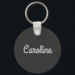 Chaveiro Nome da Tipografia de Script Mínimo Cujo Texto é P<br><div class="desc">Texto de Script Minimalista Cujo Nome é Chaveiro Branco Preto</div>