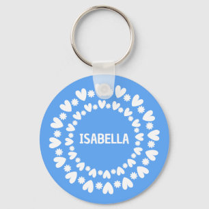 Chaveiro Nome Das Flores E Corações