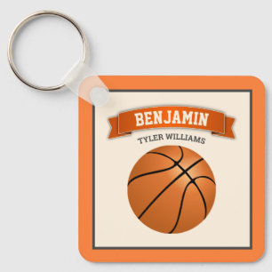 Chaveiro Nome de Crianças de Basquetebol Moderno