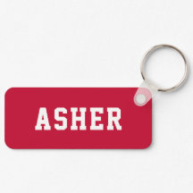Nome de etiqueta de mochila Simples Red Personaliz