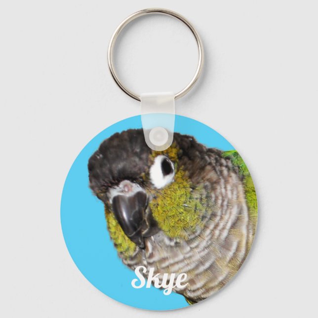Chaveiro Nome de Foto de Ave Personalizada (Frente)