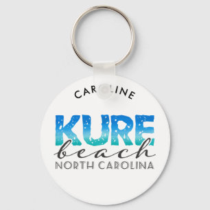 Chaveiro Nome de North Carolina da praia de Kure afligido
