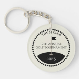 Chaveiro Nome do Clube do Torneio de Golfe