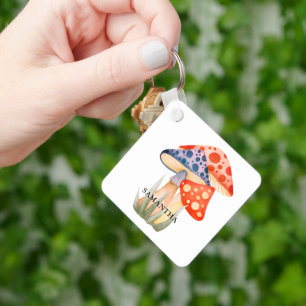 Chaveiro Nome do Cogue Woodland Mushroom