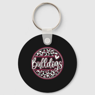 Chaveiro Nome do Espírito Escolar Leopard Bulldogs Ventoinh