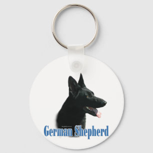 Chaveiro Nome do german shepherd (preto)