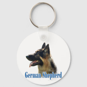 Chaveiro Nome do german shepherd (preto/tan)