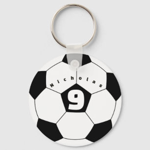 Chaveiro Nome do jogador de futebol personalizado em dois l