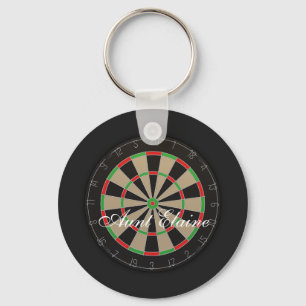 Chaveiro Nome do monograma do Dartboard