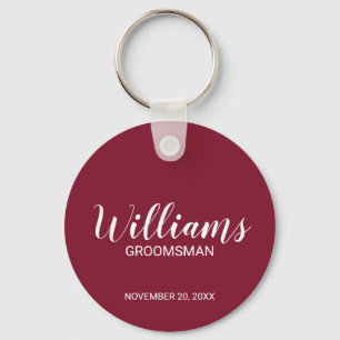 Chaveiro Nome do Padrinho de casamento Personalizado do Scr