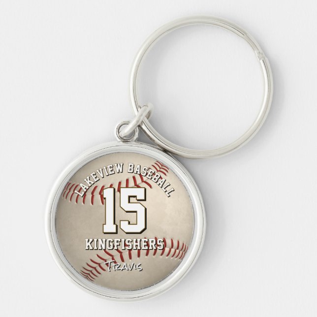 Chaveiro nome do time de beisebol/softball personalizado (Frente)