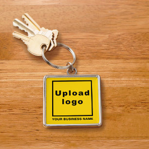 Chaveiro Nome e logotipo da empresa no Premium Quadrado Ama