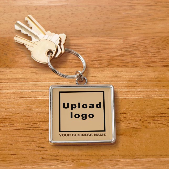 Chaveiro Nome e logotipo de empresa, Premium ao quadrado ca (Criador carregado)