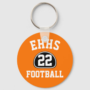 Chaveiro Nome e Número/Ano da Equipe do Orgulho de Equipe P