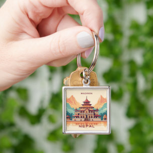 Chaveiro Nome e texto personalizados no Nepal