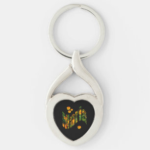 Chaveiro Nome Floral Maria, Keyring