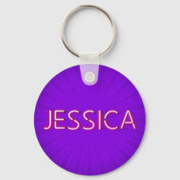 Nome Jessica em luzes néon brilhantes