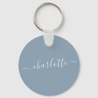 Nome Moderno do Script Azul Elegante Dusty Persona