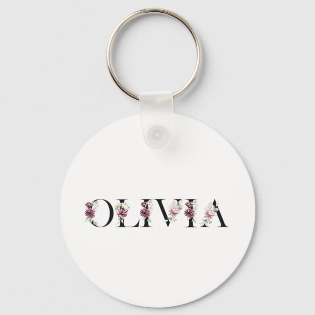 Chaveiro Nome Olivia (Frente)