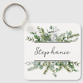 Chaveiro Nome Personalizado Aestésico de Verde Fresco