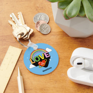 Chaveiro Nome Personalizado "Amor É Amor"