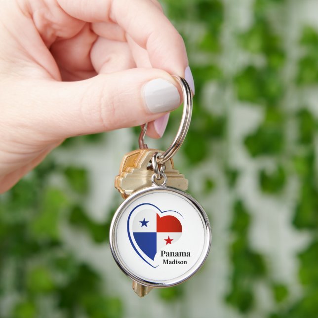 Chaveiro Nome Personalizado Amor Panamá (Mão)