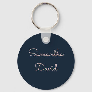Chaveiro Nome personalizado Azul legal e Rosa