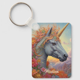 Chaveiro Nome Personalizado Belo Unicórnio