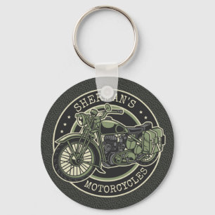 Chaveiro NOME Personalizado Biker de Motocicletas Militar R