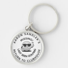 Chaveiro Nome Personalizado Bolas De Golfe Perdidas Para Go