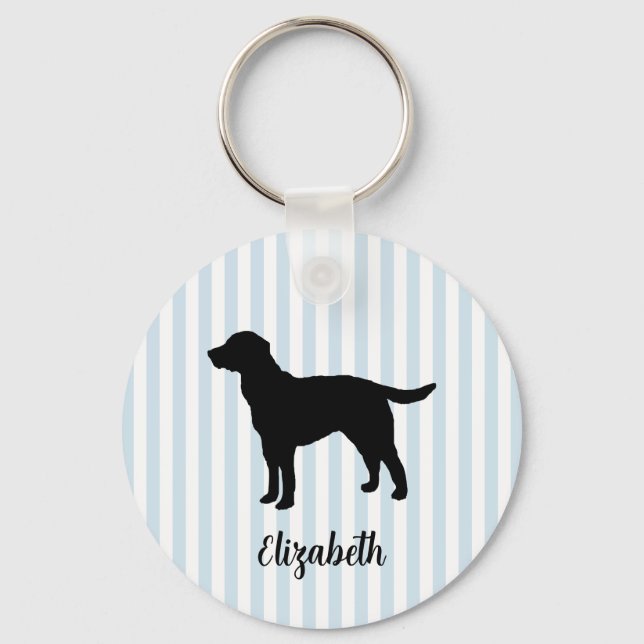 Chaveiro Nome Personalizado Cachorro Labrador Listra (Frente)