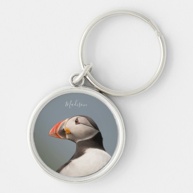 Chaveiro Nome personalizado Cadeias-chave Puffin (Frente)
