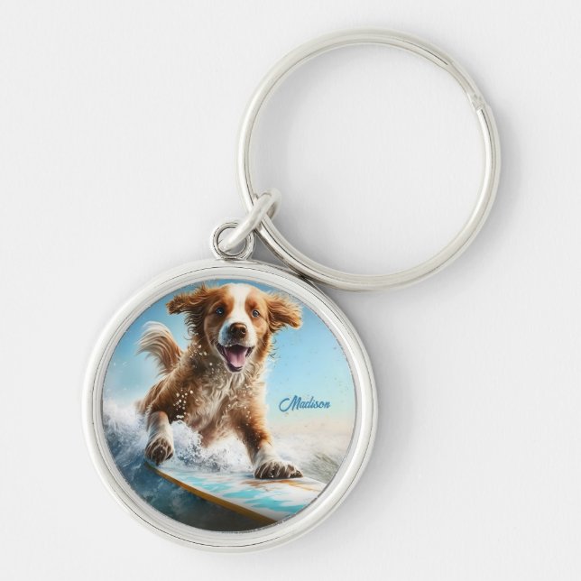 Chaveiro Nome Personalizado Cão de Navegação (Frente)