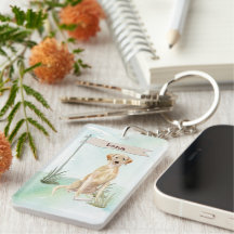 Nome personalizado Cão de Pet Amarelo do Laboratór