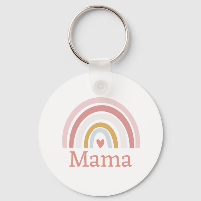 Chaveiro Nome Personalizado Clássico Cute Cor-de-Rosa Arco- (Frente)