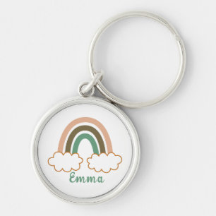 Chaveiro Nome Personalizado com Trendy Boho Rainbow