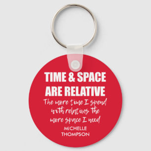 Chaveiro Nome Personalizado Cotação Familiar Funny Vermelho