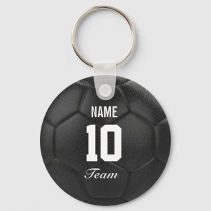 Chaveiro Nome Personalizado da Bola de Futebol da Equipe